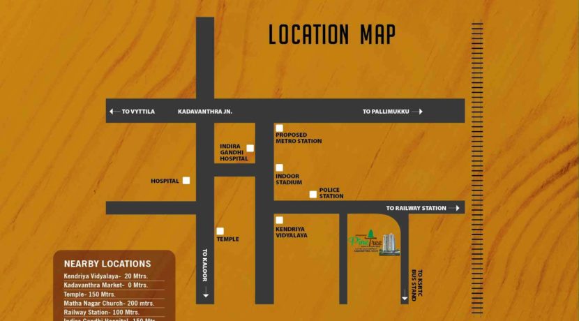 Pine Tree Location Map